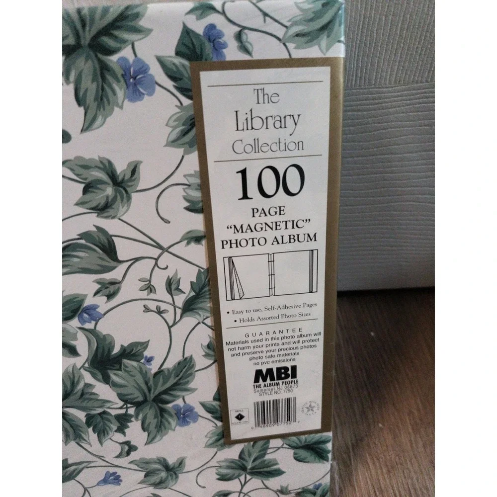 MBI Green Floral Magnetic Photo Album 100 Pages Self Adhesive Factory Sealed